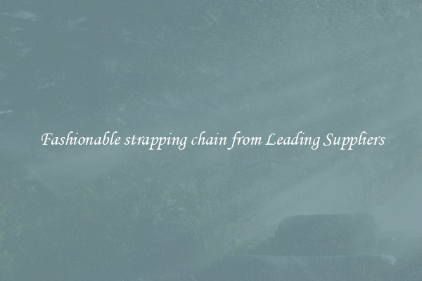 Fashionable strapping chain from Leading Suppliers