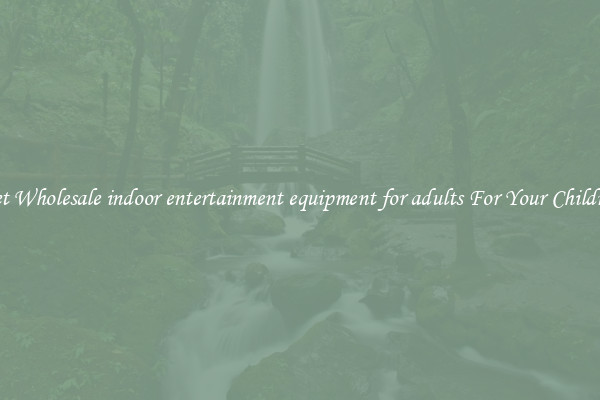 Get Wholesale indoor entertainment equipment for adults For Your Children