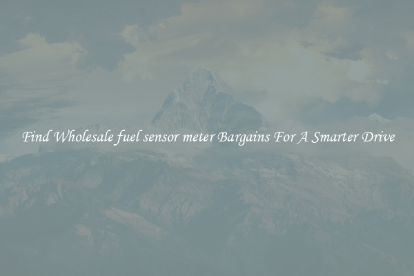 Find Wholesale fuel sensor meter Bargains For A Smarter Drive