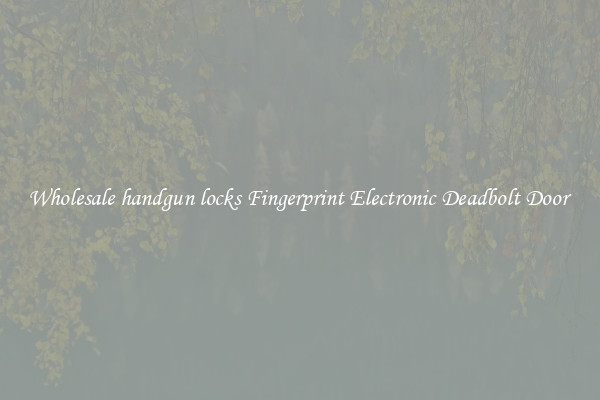 Wholesale handgun locks Fingerprint Electronic Deadbolt Door 