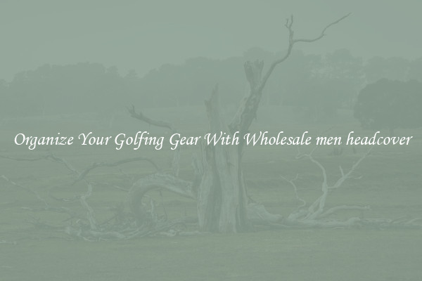 Organize Your Golfing Gear With Wholesale men headcover