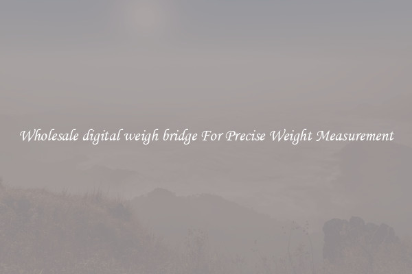 Wholesale digital weigh bridge For Precise Weight Measurement