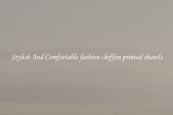Stylish And Comfortable fashion chiffon printed shawls